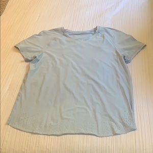 Lululemon short sleeve open back shirt